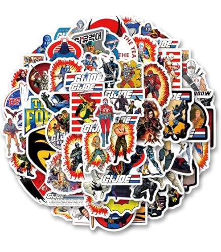 Amazon.com: G.I. Joe Retro 50ct Vinyl Large Deluxe Stickers